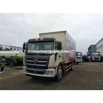 Diesel 6 wheeler hydraulic enclosed stage truck